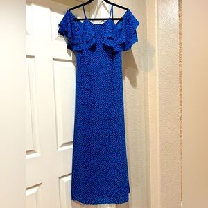 Banana Republic Cold Shoulder Maxi Dress Sz 2P